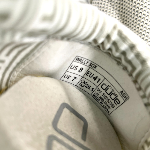 Hey Dude Mens Wally Sox Slip On Shoes‎ Size US 8 Ash Gray Comfort Loafer Casual - Picture 11 of 11